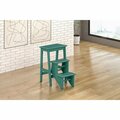 Boraam 24 in. Niko Folding Step Stool, Jadepool 36224